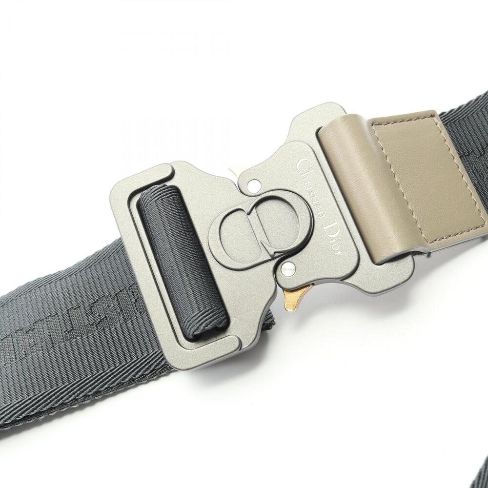 Dior SADDLE Waist Bag Body Bum Crossbody Belt Leather Gray Beige - Picture 7 of 7